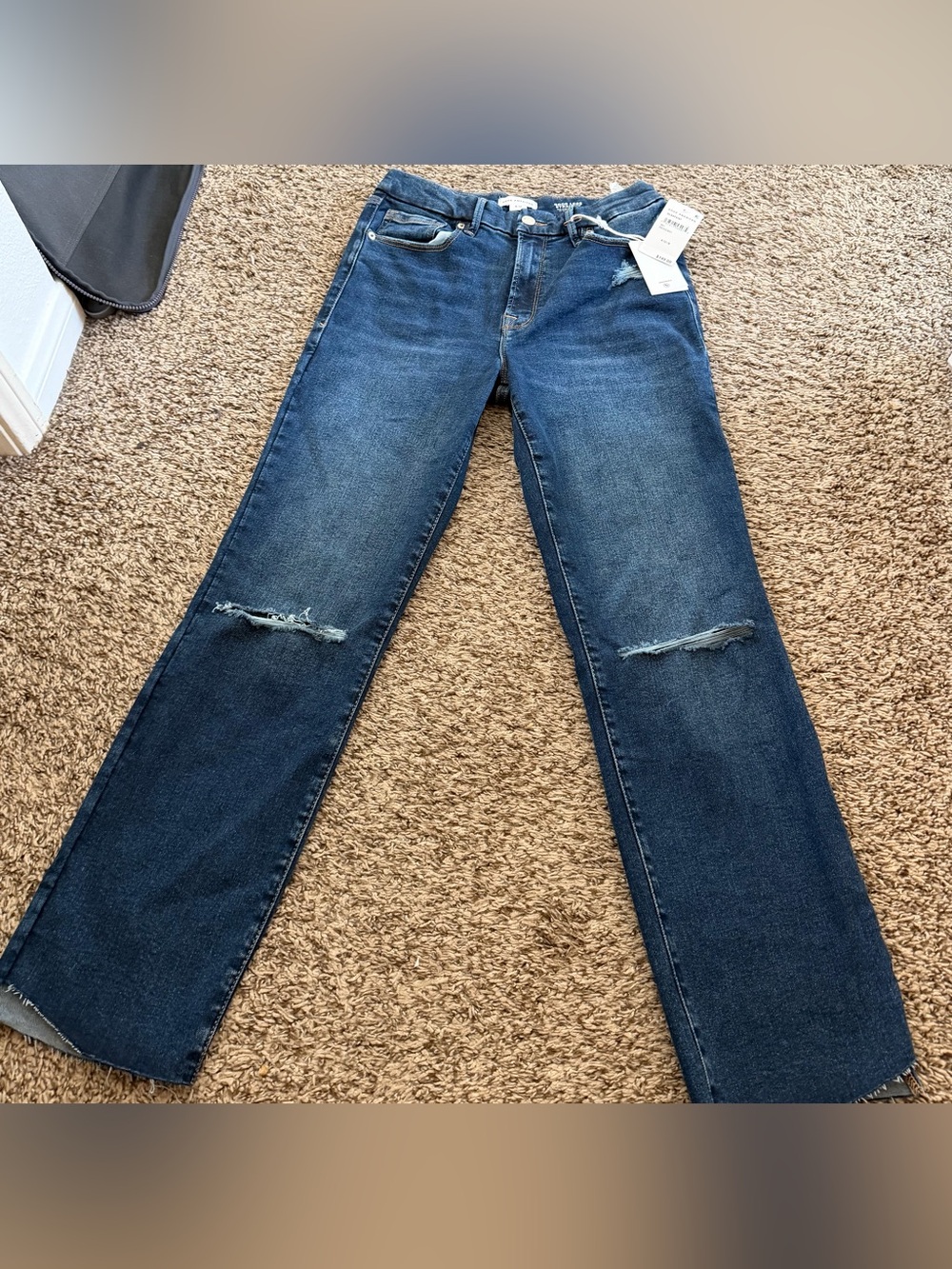 Good American Always Fits Good Lege Straight Jeans size 6-12